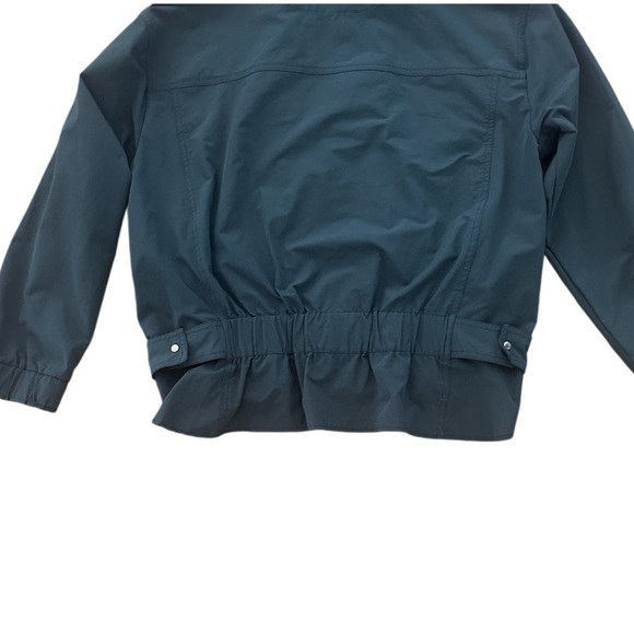 Zip-Up Hooded Woman’s Front Zip Lightweight Windbreaker Jacket,Navy Blue, Size M - Picture 11 of 13